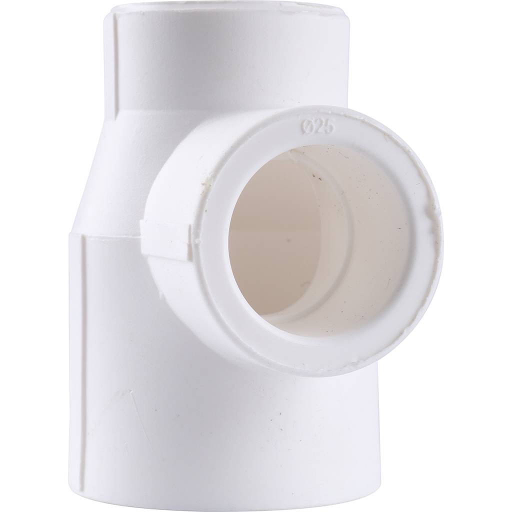 Тройник переходной Kalde 32х25х25 для полипропиленовых труб под сварку (цвет белый), 3212-tio-322525