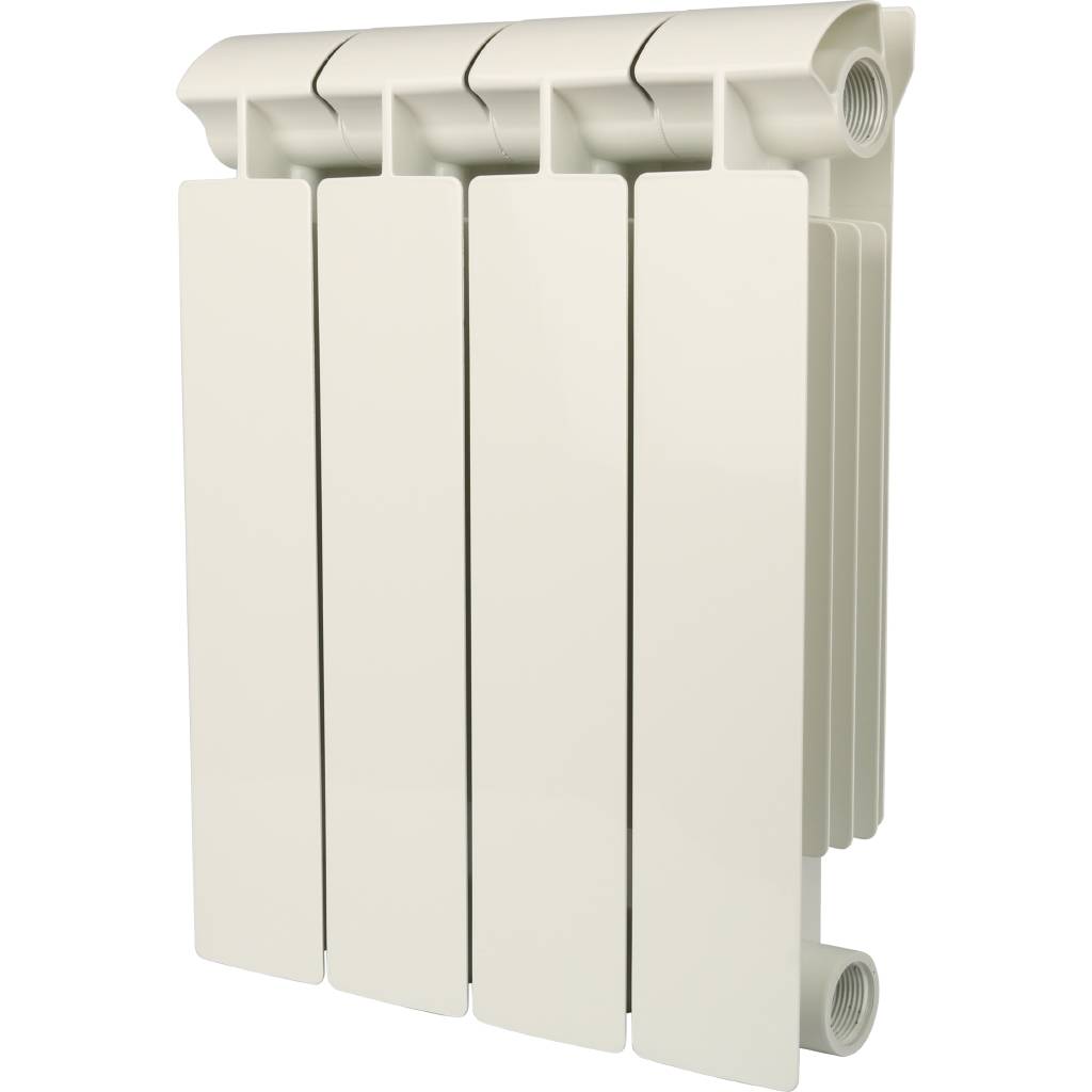 Радиатор биметаллический Global STYLE PLUS 350 4 секции боковое подключение (белый RAL 9010), STP03501004