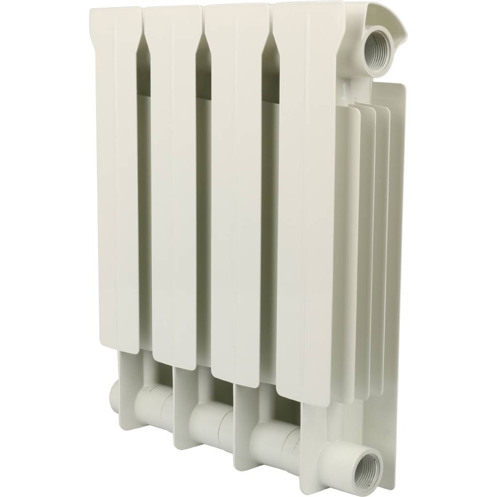Радиатор биметаллический Global STYLE PLUS 350 4 секции боковое подключение (белый RAL 9010), STP03501004