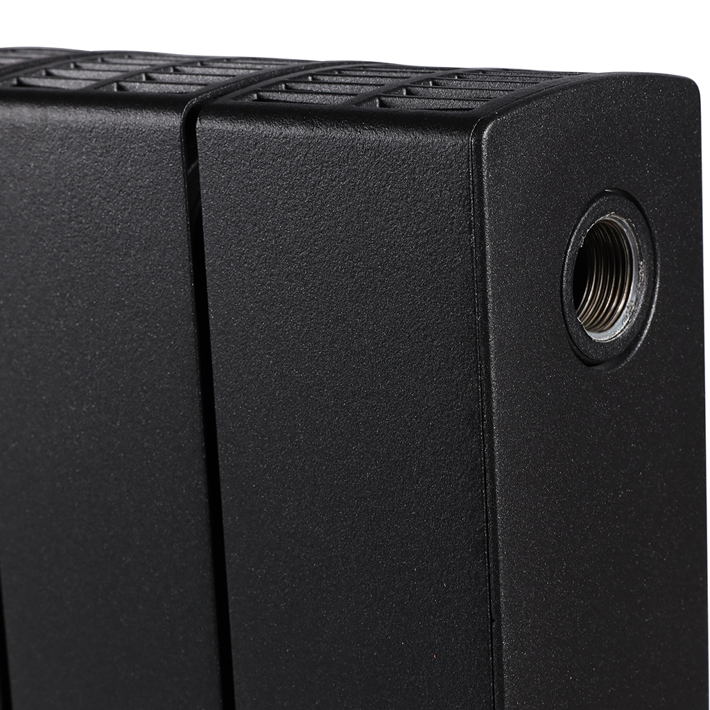 Радиатор биметаллический RIFAR SUPReMO 350 14 секций боковое подключение (Цвет АНТРАЦИТ), 4RS35-14-AN