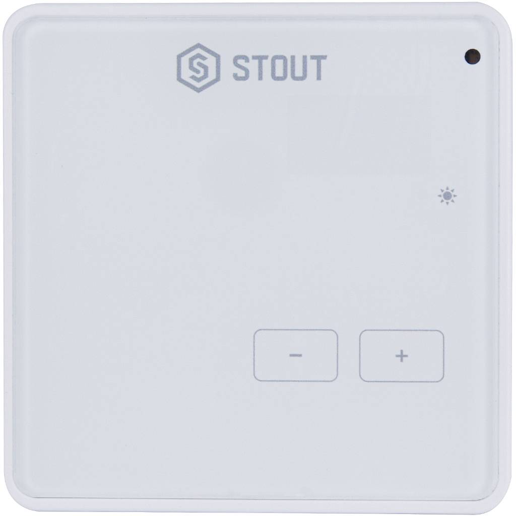 Проводной комнатный регулятор STOUT R-9z, белый, STE-0101-009003