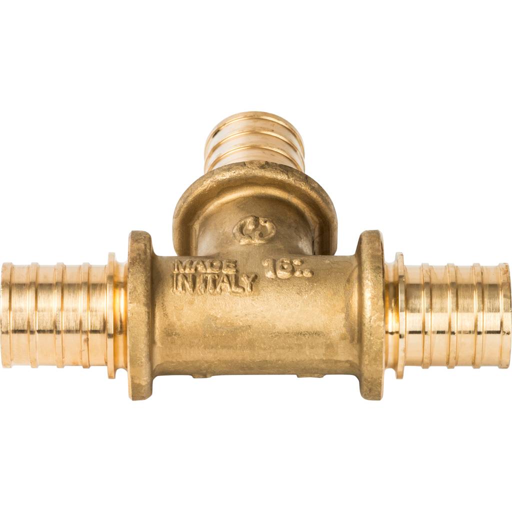 Тройник STOUT равнопроходный 20x20x20 для труб из сшитого полиэтилена аксиальный, SFA-0013-000020