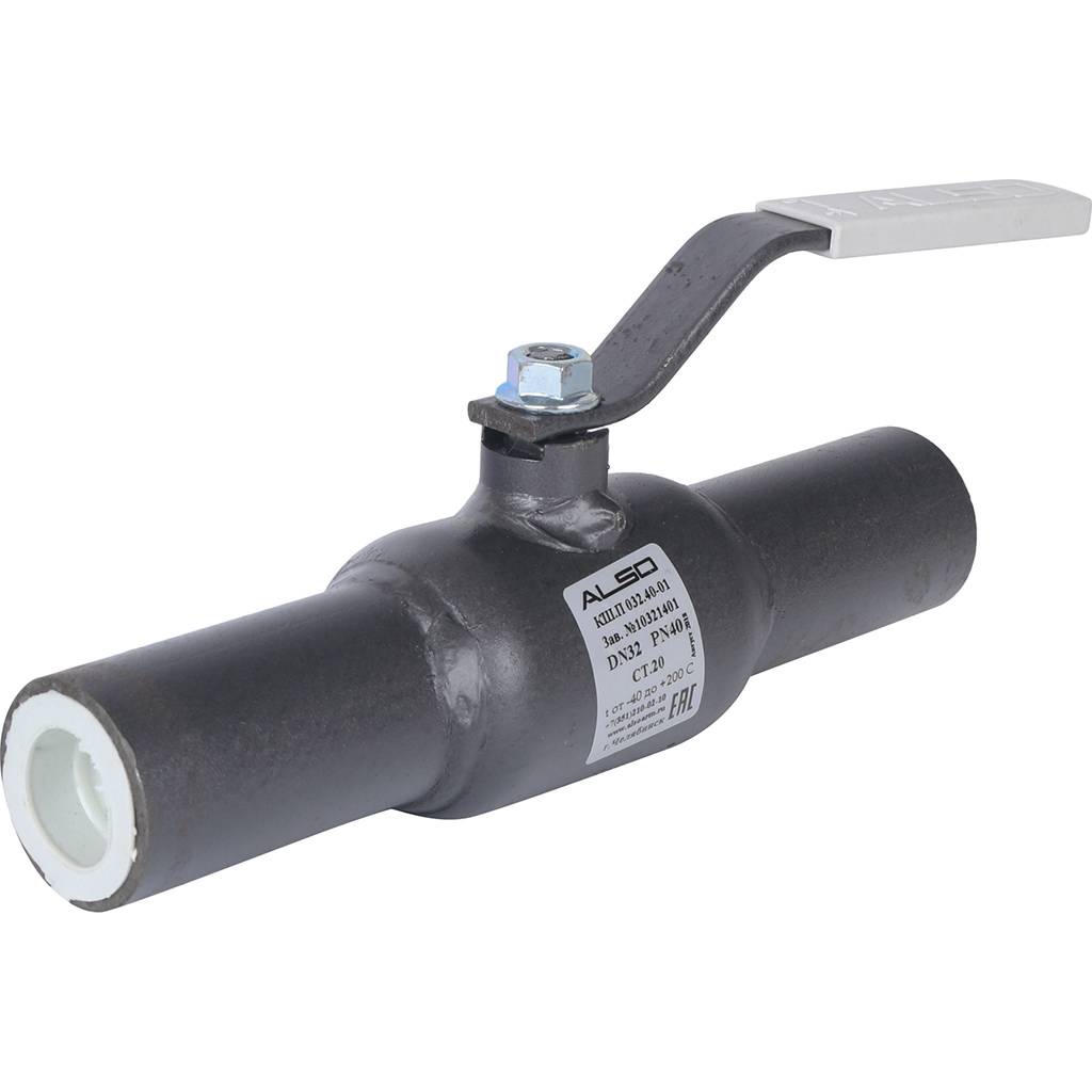 Кран шаровой ALSO КШП Ду32 Ру 4,0 МПа из Ст.20