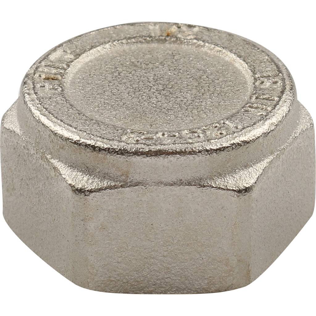 Заглушка TIEMME ВР никелированная 1/2 для стальных труб резьбовой, 1500200