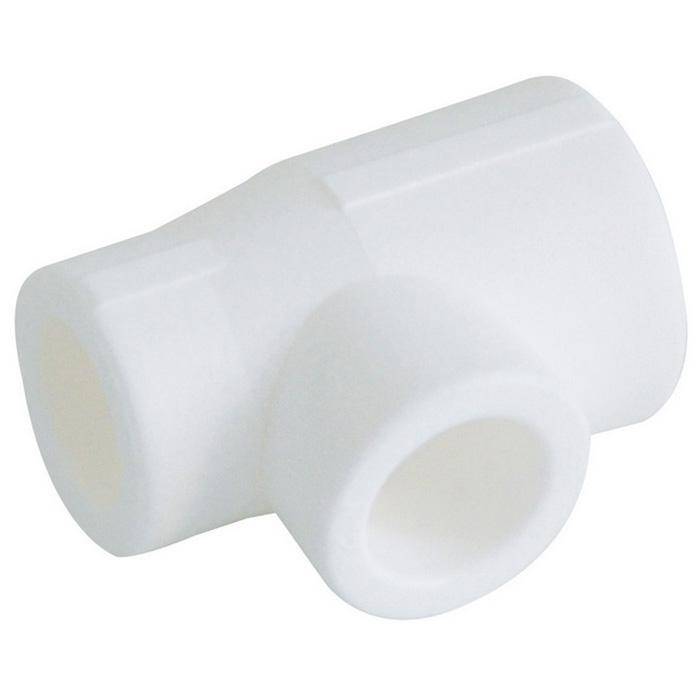 Тройник переходной Kalde 75х25х75 для полипропиленовых труб под сварку (цвет белый), 3212-tio-752575