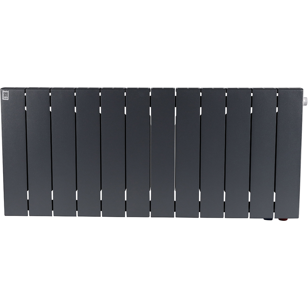 Радиатор биметаллический RIFAR SUPReMO VENTIL 350 SVR 12 секций нижнее правое подключение (Цвет ТИТАН), 4RS35.VR-12-TI