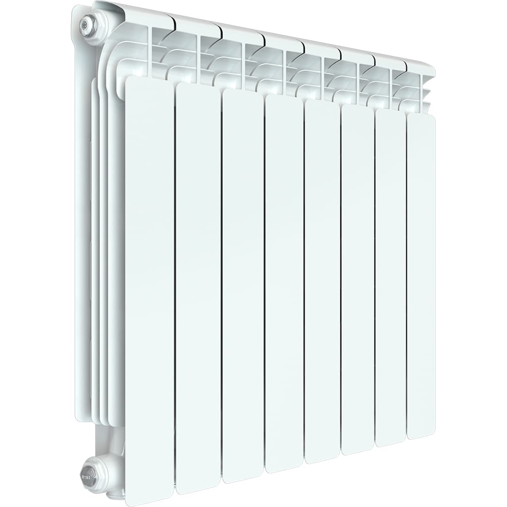 Радиатор алюминиевый RIFAR ALUM VENTIL 500 VL 8 секции нижнее левое подключение (белый RAL 9016), 2RАl50.VL-8