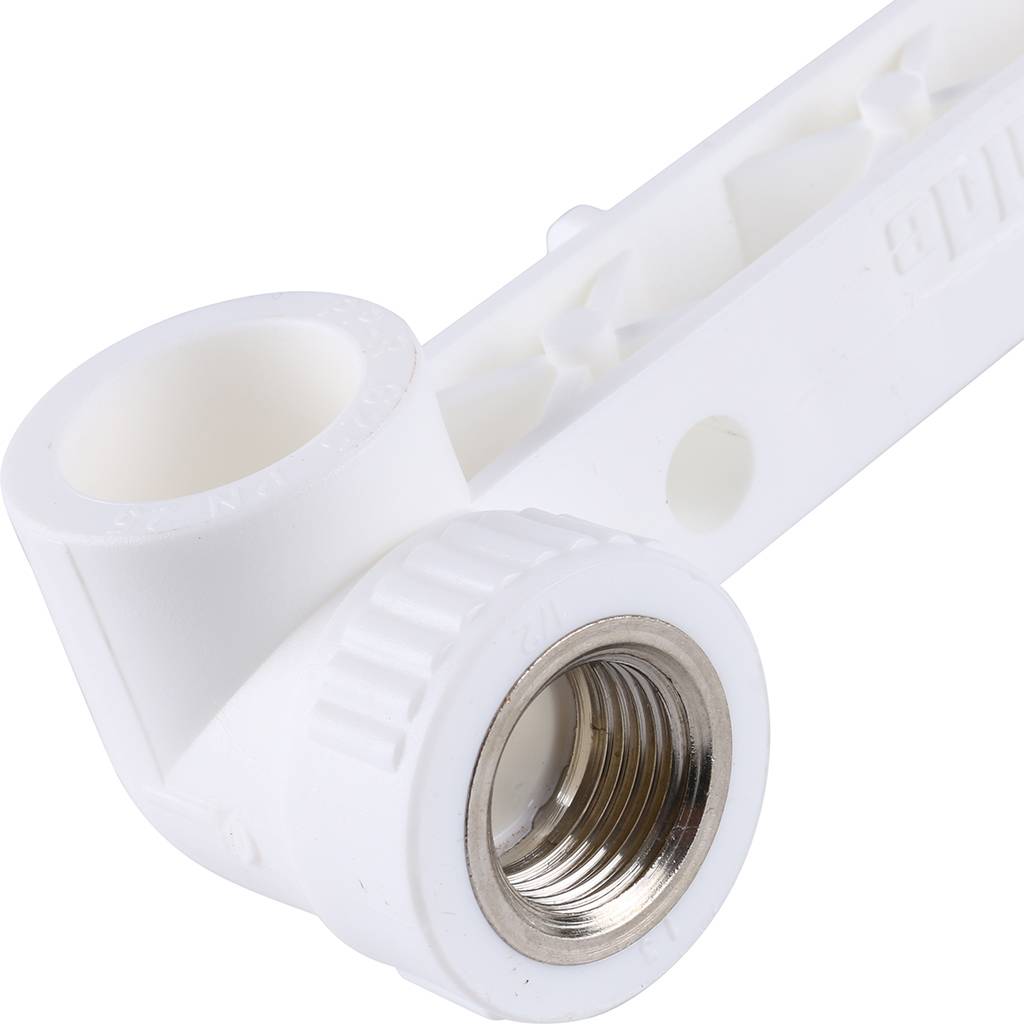 Настенный комплект Kalde 25х1/2 для смесителя для полипропиленовых труб под сварку (цвет белый), 3222-bat-250b05