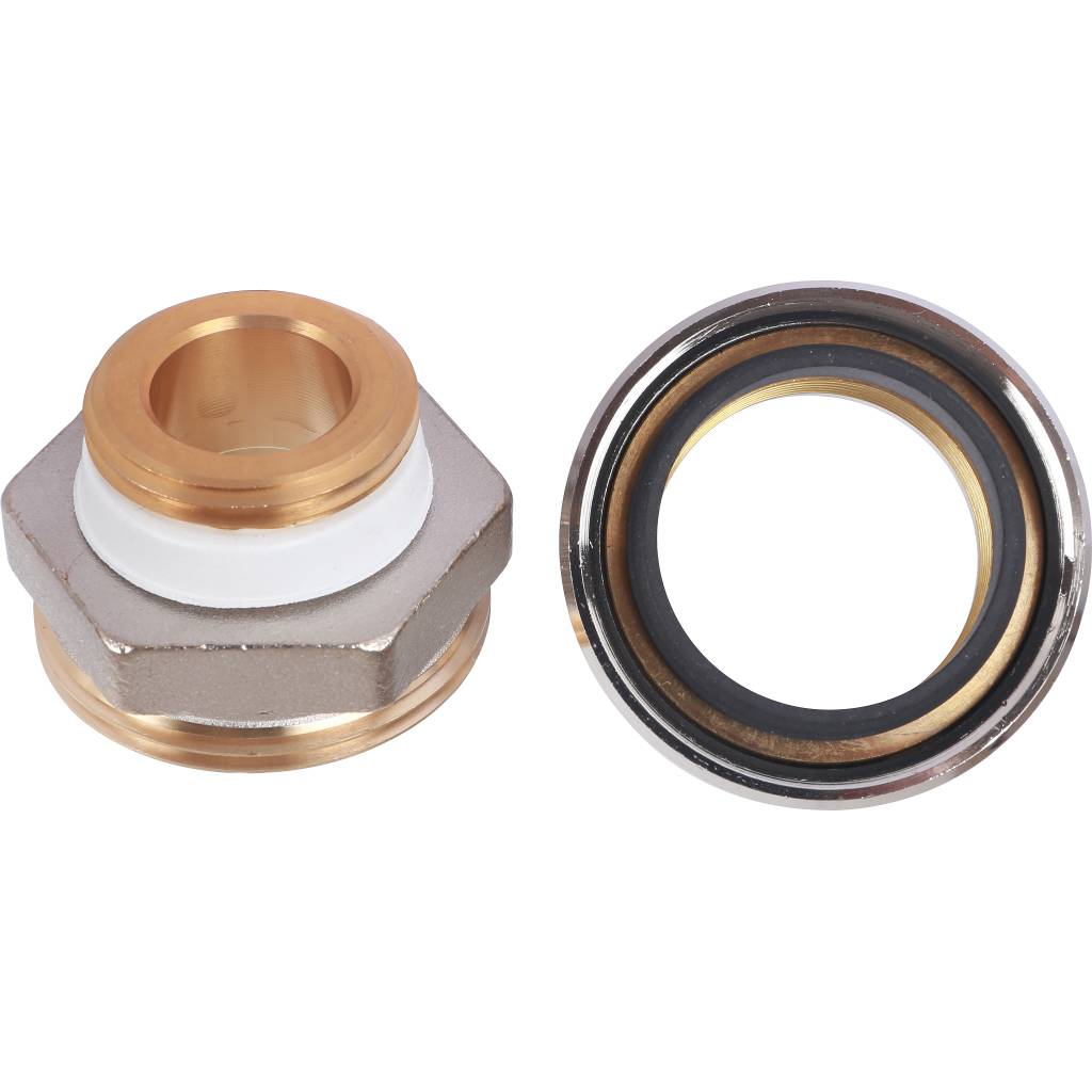 Фитинг Meibes резьбовой латунный Plus для стальных труб 1”*1” HР, F13081