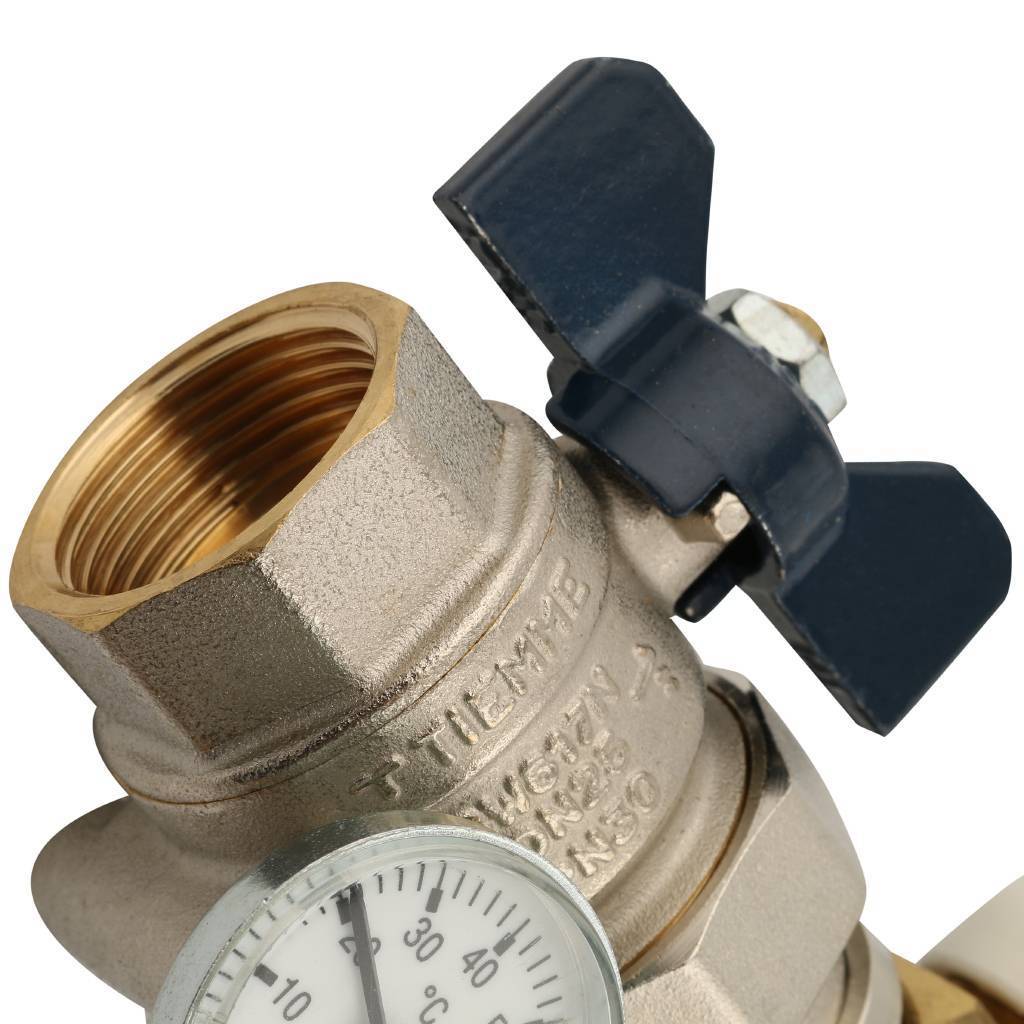 Коллектор в сборе на 6 выходов TIEMME 1х3/4 ЕК, 3870007(3875G060506)