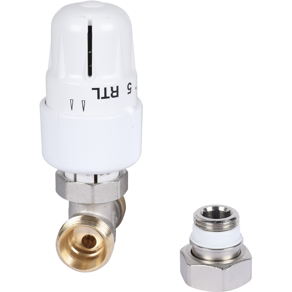 Вентиль Meibes RTL в комплекте с термостатической головкой, прямой 1/2 x 3/4, F11882