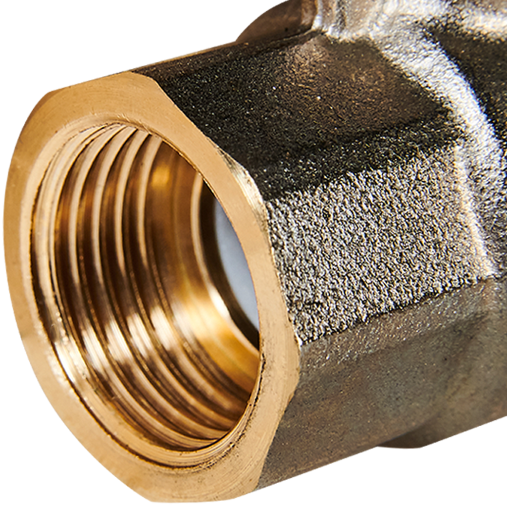 Кран шаровой полнопроходной с американкой STOUT ВР/НР ручка бабочка 1/2