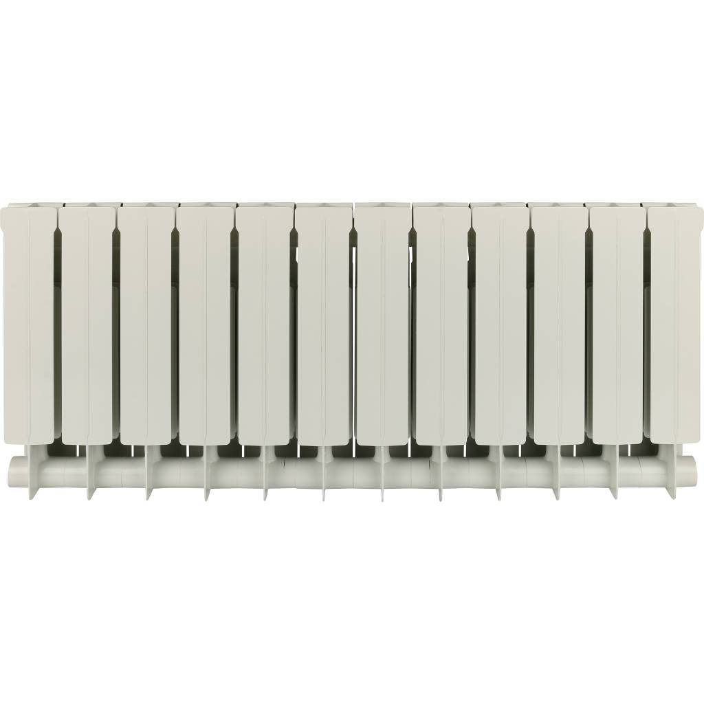 Радиатор биметаллический Global STYLE PLUS 350 12 секций боковое подключение (белый RAL 9010)