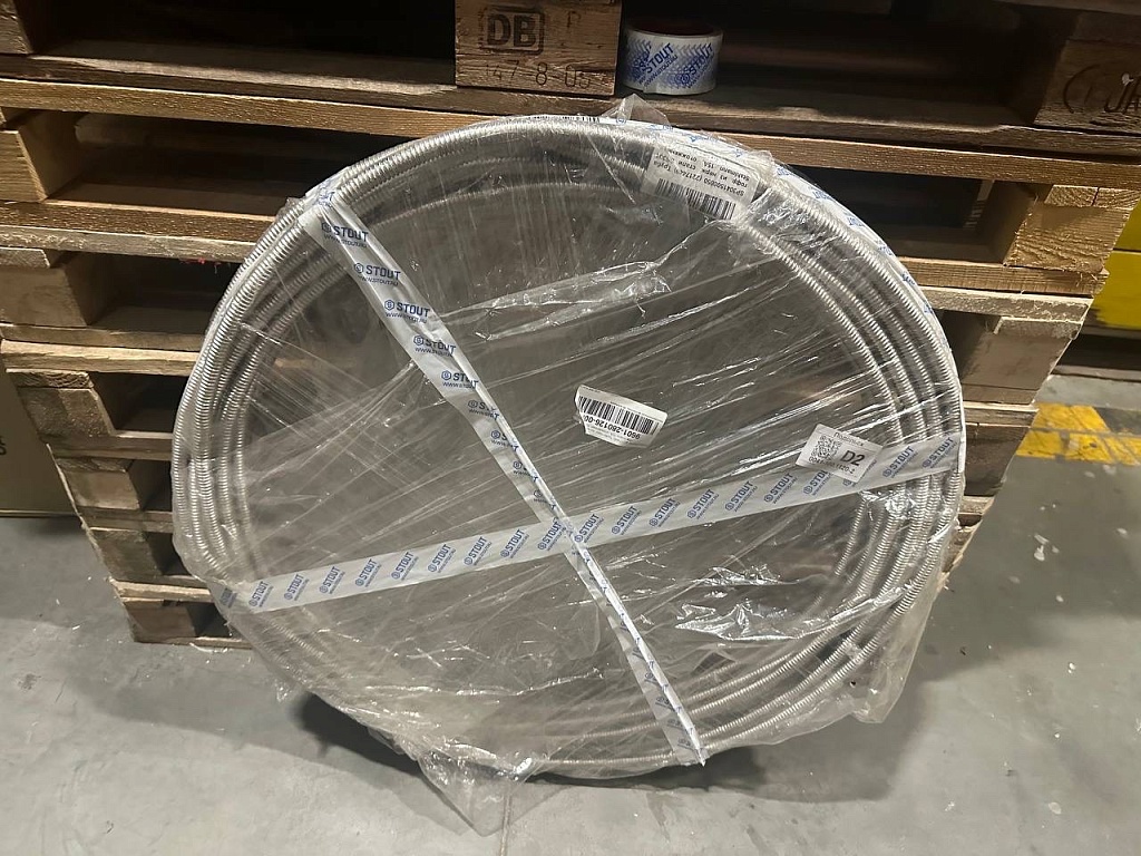 Уцененный товар (отрезок): Труба гофрированная из нерж. стали SS304 Stahlmann 32А, отожженная, SP3043200020