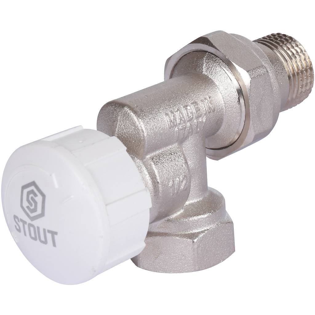 Клапан термостатический STOUT осевой 1/2, SVT-0005-000015