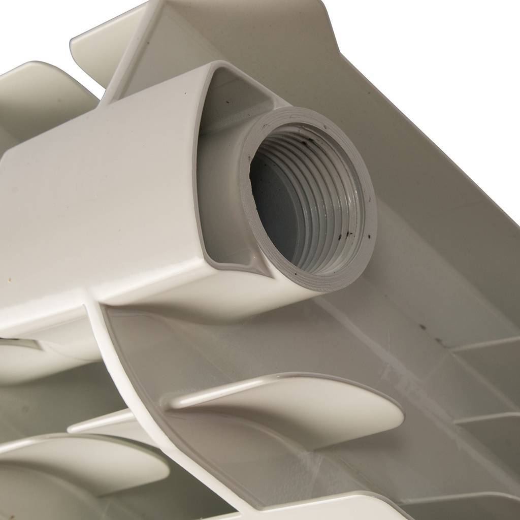 Радиатор алюминиевый Global VOX EXTRA 350 8 секций боковое подключение (белый RAL 9010), 83540