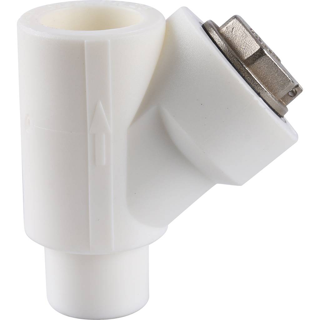 Герметичный фильтр Kalde 25 (ВН-НР) (соединение муфта-муфта) для полипропиленовых труб под сварку (цвет белый), 3222-fls-250000