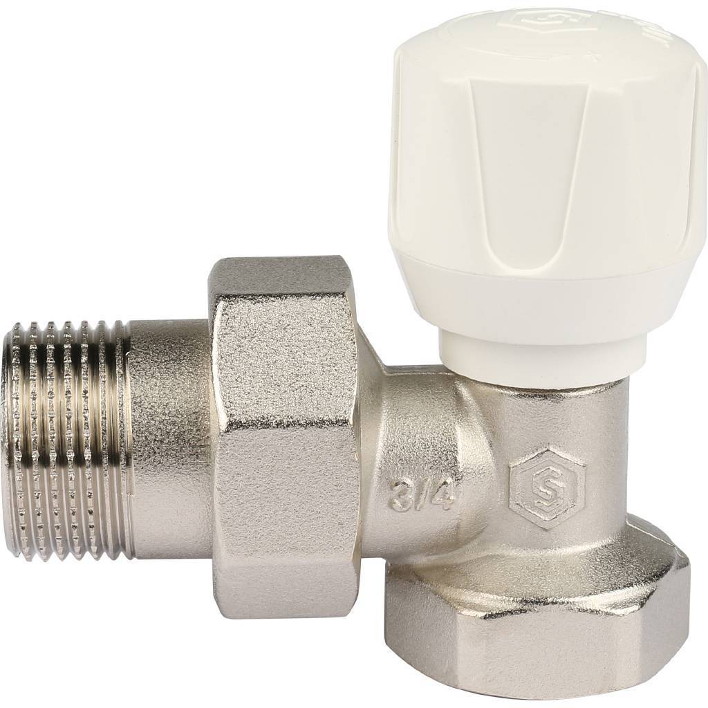 Клапан ручной терморегулирующий STOUT SVR угловой 3/4, SVR-2102-000020