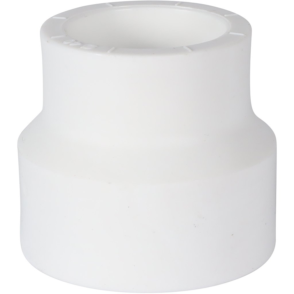 Муфта переходная Политэк 50х40 внутр./внутр. для полипропиленовых труб под сварку (цвет белый), 9000005040
