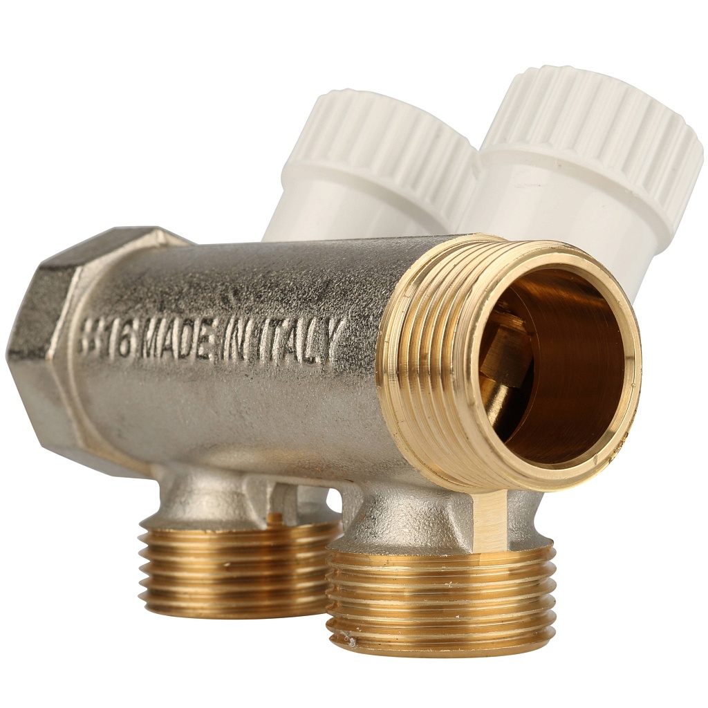 Коллектор распределительный STOUT 3/4 , 2 отвода 3/4 ЕК