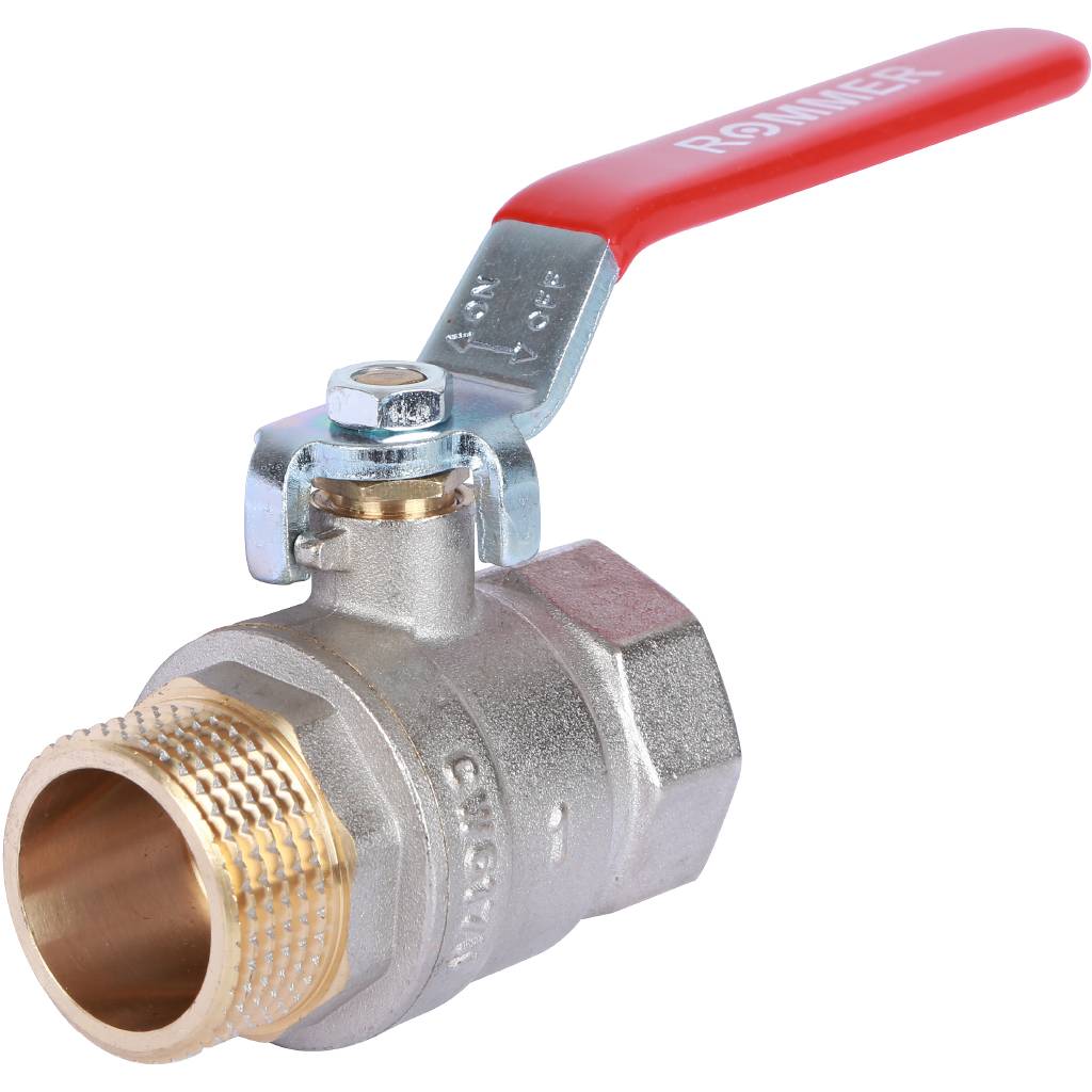 Кран шаровой ROMMER 1 ВН/НР, ручка рычаг, RBV-0002-0210325