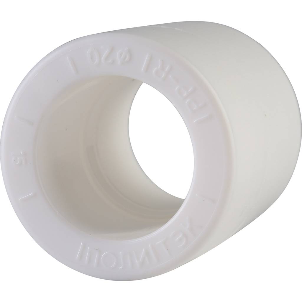 Муфта для полипропиленовых труб под сварку (цвет белый) Политэк d=20, 9000000220