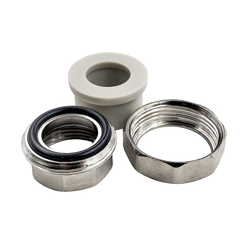 Муфта комбинированная разъемная (Американка) PPR внутренняя резьба 25х1,  серый, RTP