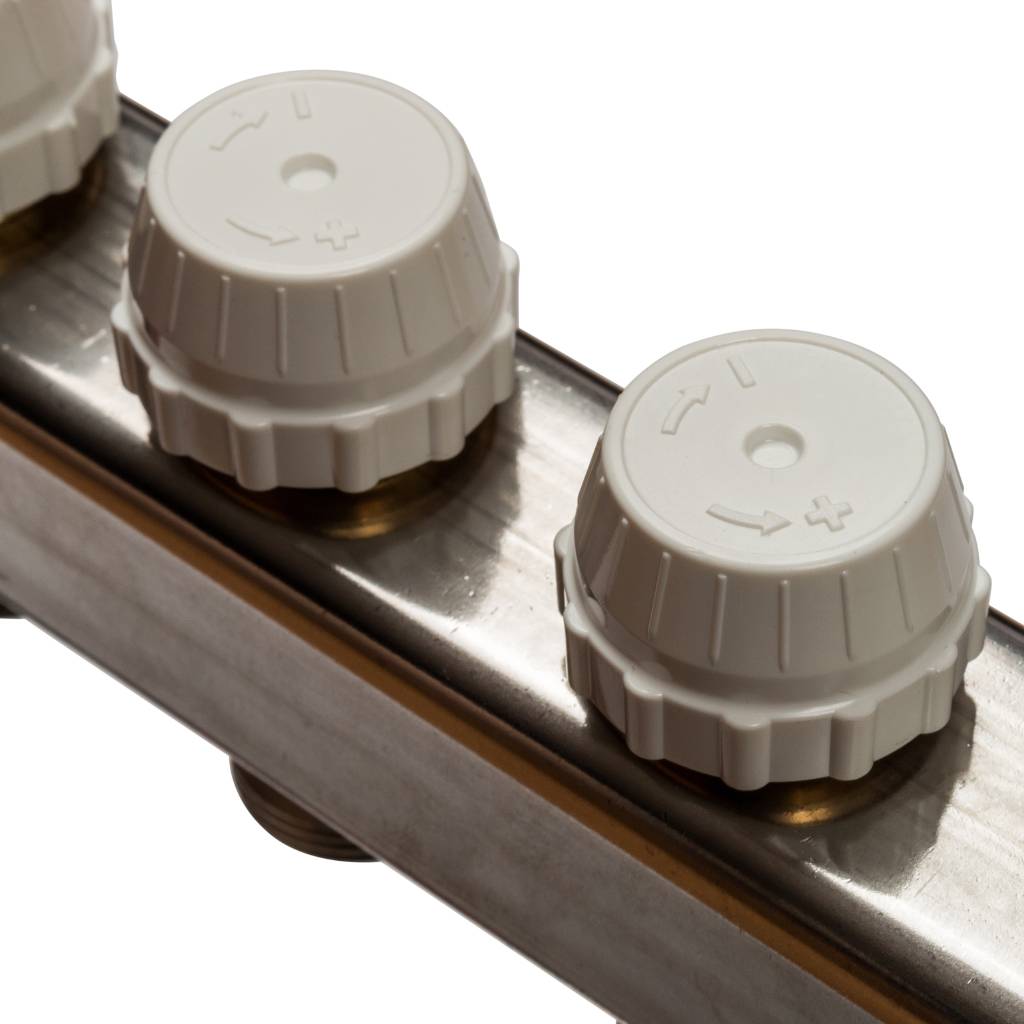 Коллектор из нержавеющей стали в сборе с расходомерами STOUT 6 выходов, SMS 0907 000006