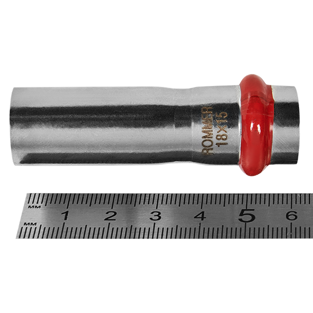 RSS-0020-001815 ROMMER Муфта переходная НПр-ВПр, 18х15, из нержавеющей стали прессовой