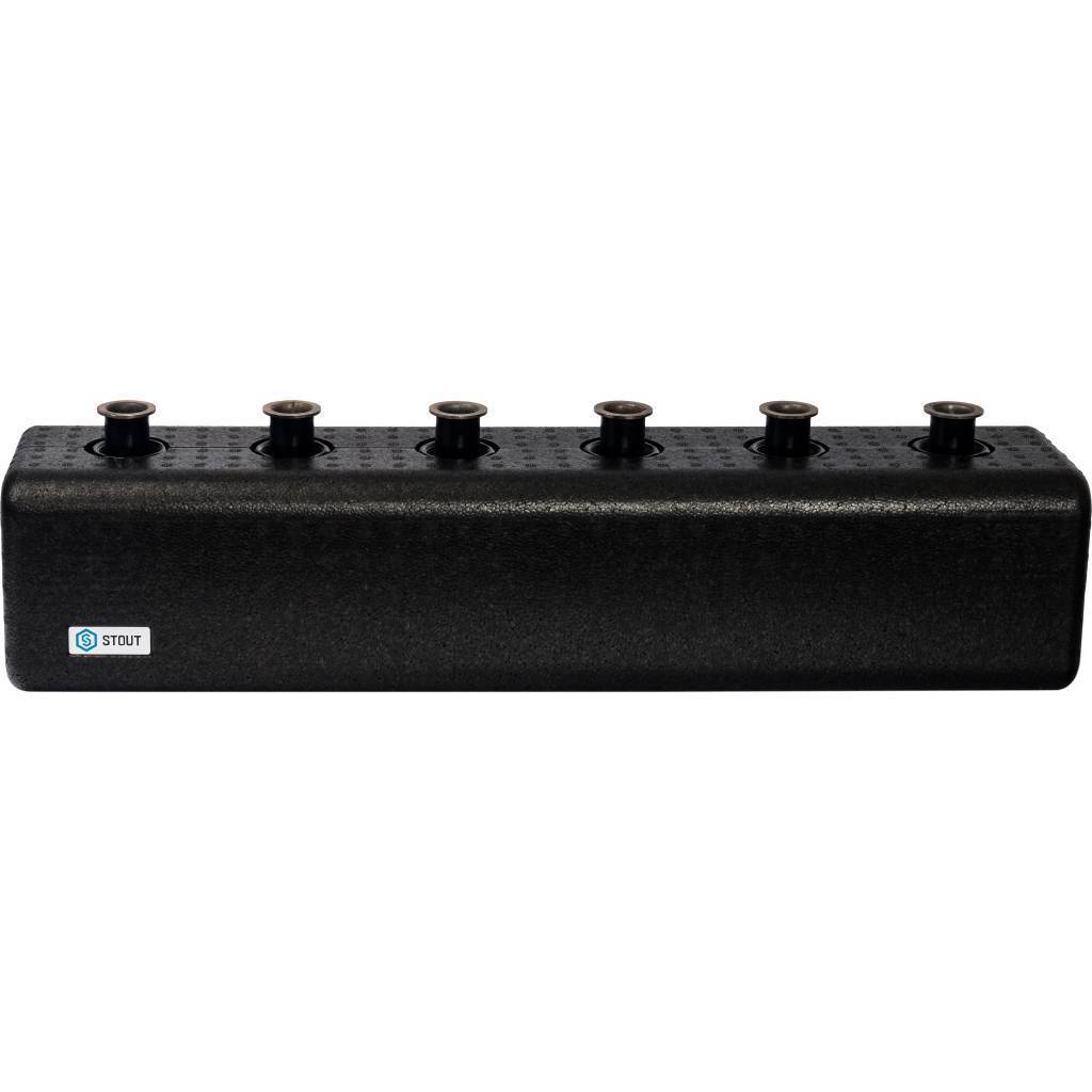 Стальной распределительный коллектор STOUT SDG-0018 3 отопительных контура с гидравлическим разделителем DN 25