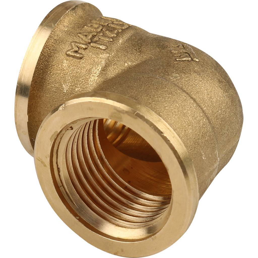 Угольник TIEMME ВВ 1/2х1/2 для стальных труб резьбовой, 1500018