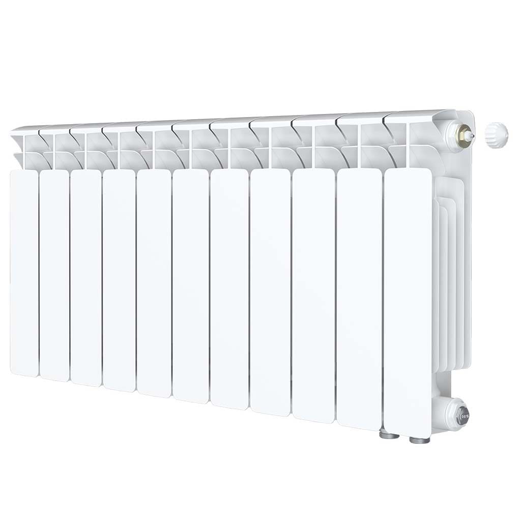 Радиатор биметаллический RIFAR BASE VENTIL 350 BVR 11 секций нижнее правое подключение (белый RAL 9016), 1RB35.VR-11