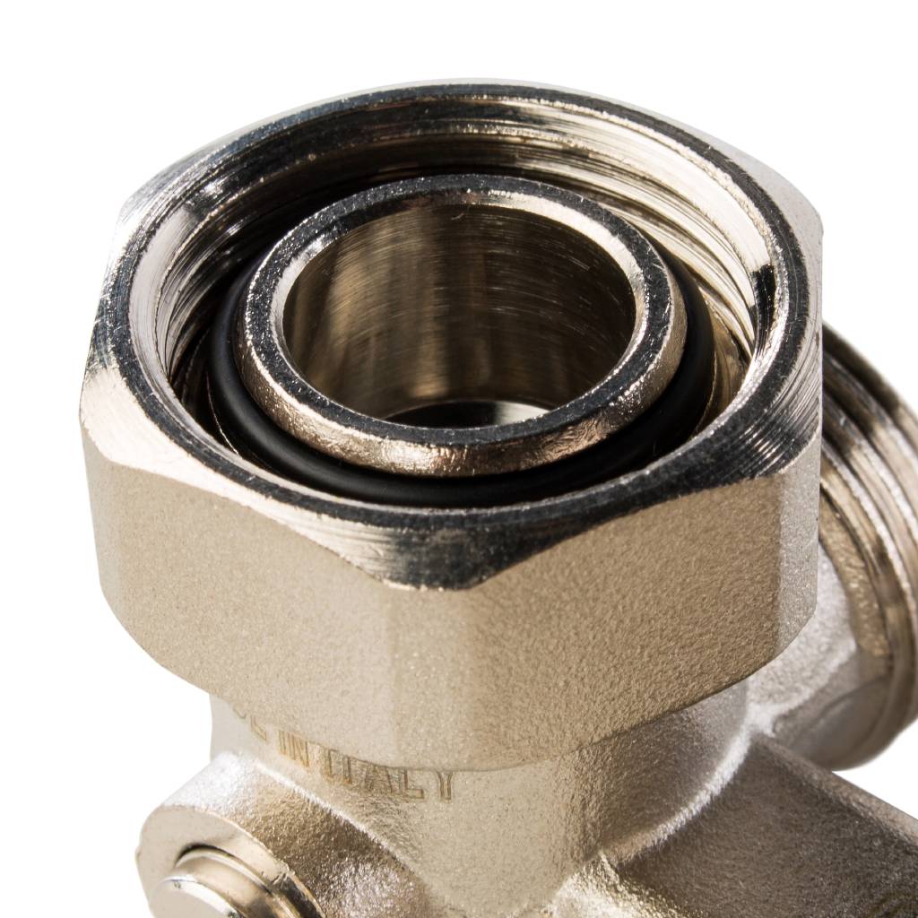 Узел нижнего подключения радиатора STOUT для двухтрубной системы, угловой  3/4, SVH-0004-000020