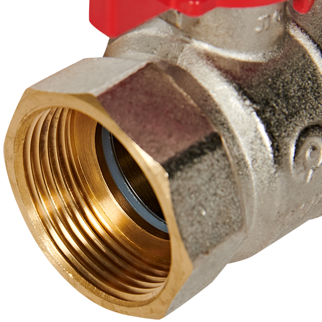 Кран шаровой с американкой ROMMER ВР/НР, ручка бабочка 1 1/4