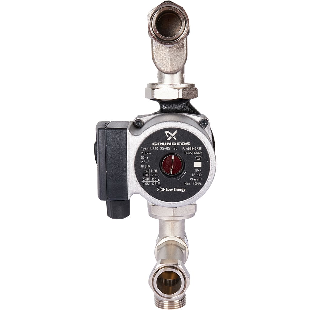 Насосно-смесительный узел STOUT SDG-0120 с термостатическим клапаном 20-55°C, с насосом UPSO 25-65, 130 mm, SDG-0120-005011