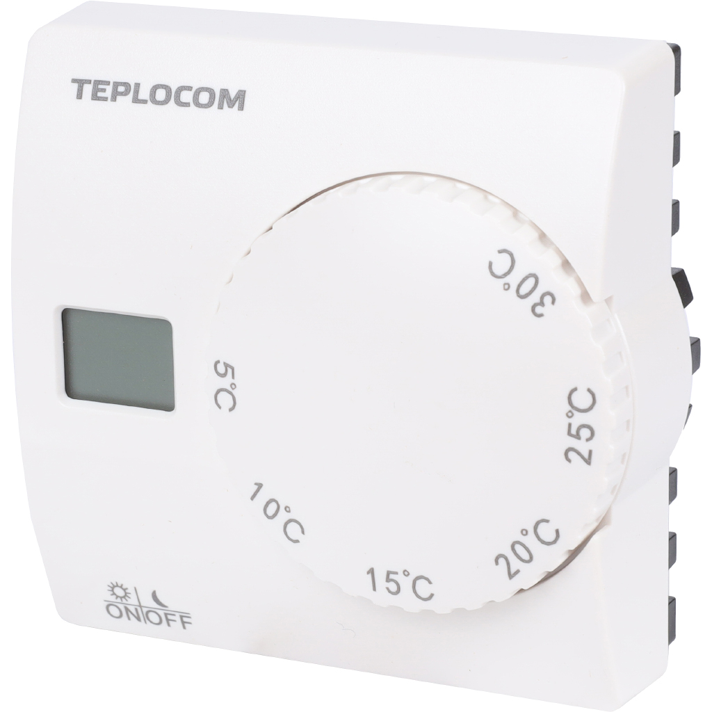 Термостат комнатный Teplocom TS-2AA/8A, проводной, реле 250В, 8А