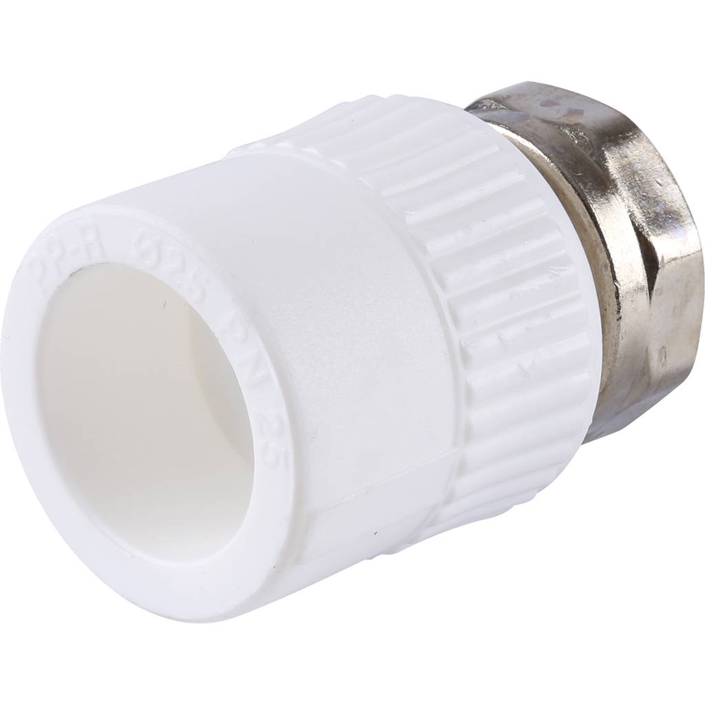 Муфта комбинированная Kalde с накидной гайкой 25х3/4 для полипропиленовых труб под сварку, 3222-tun-250c00