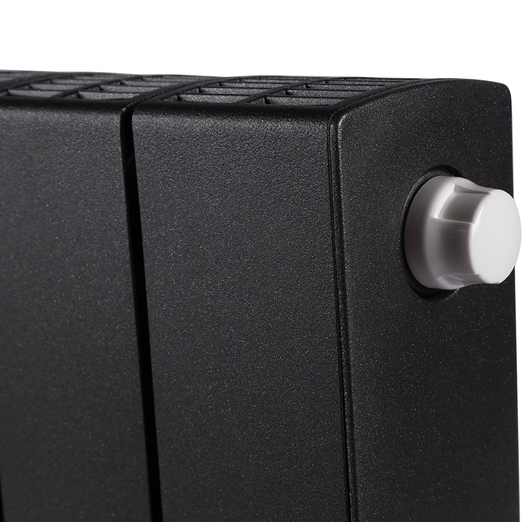 Радиатор биметаллический RIFAR SUPREMO VENTIL 350 SVR 8 секций нижнее правое подключение (Цвет АНТРАЦИТ), 4RS35.VR-8-AN