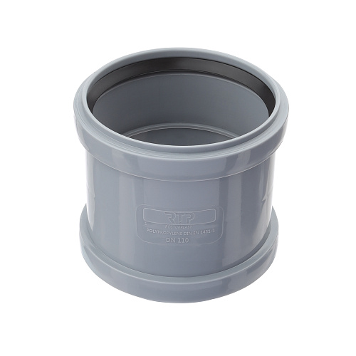 Муфта соединительная (с перегородкой) ВК ПП 110, серый,РТП