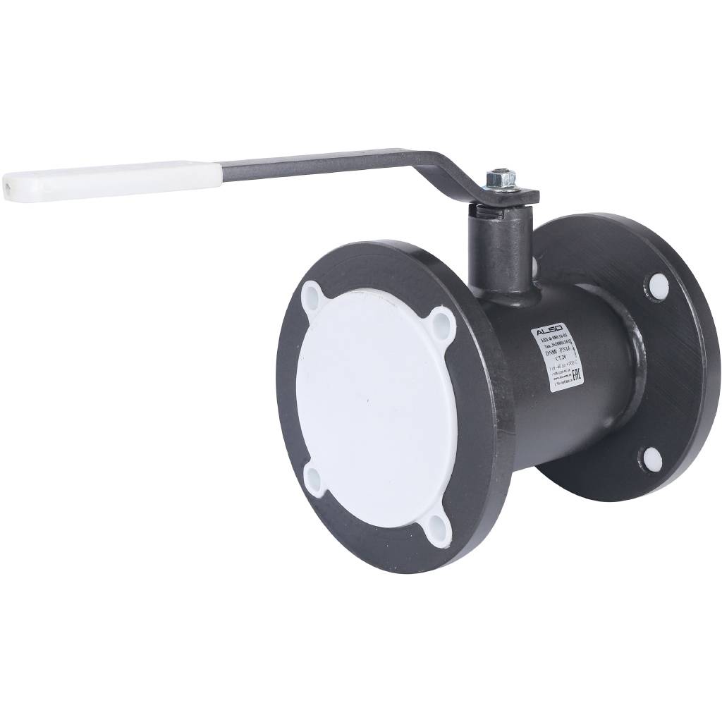 Кран шаровой ALSO КШФ Ду80 Ру 1,6 МПа из Ст.20, КШ.Ф.080.16-01