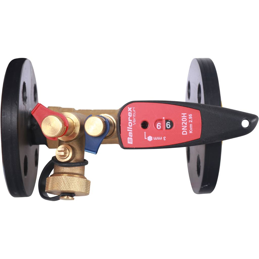 Клапан балансировочный БРОЕН Venturi FODRV DN 020 PN 16 ручной фланцевый с дренажем