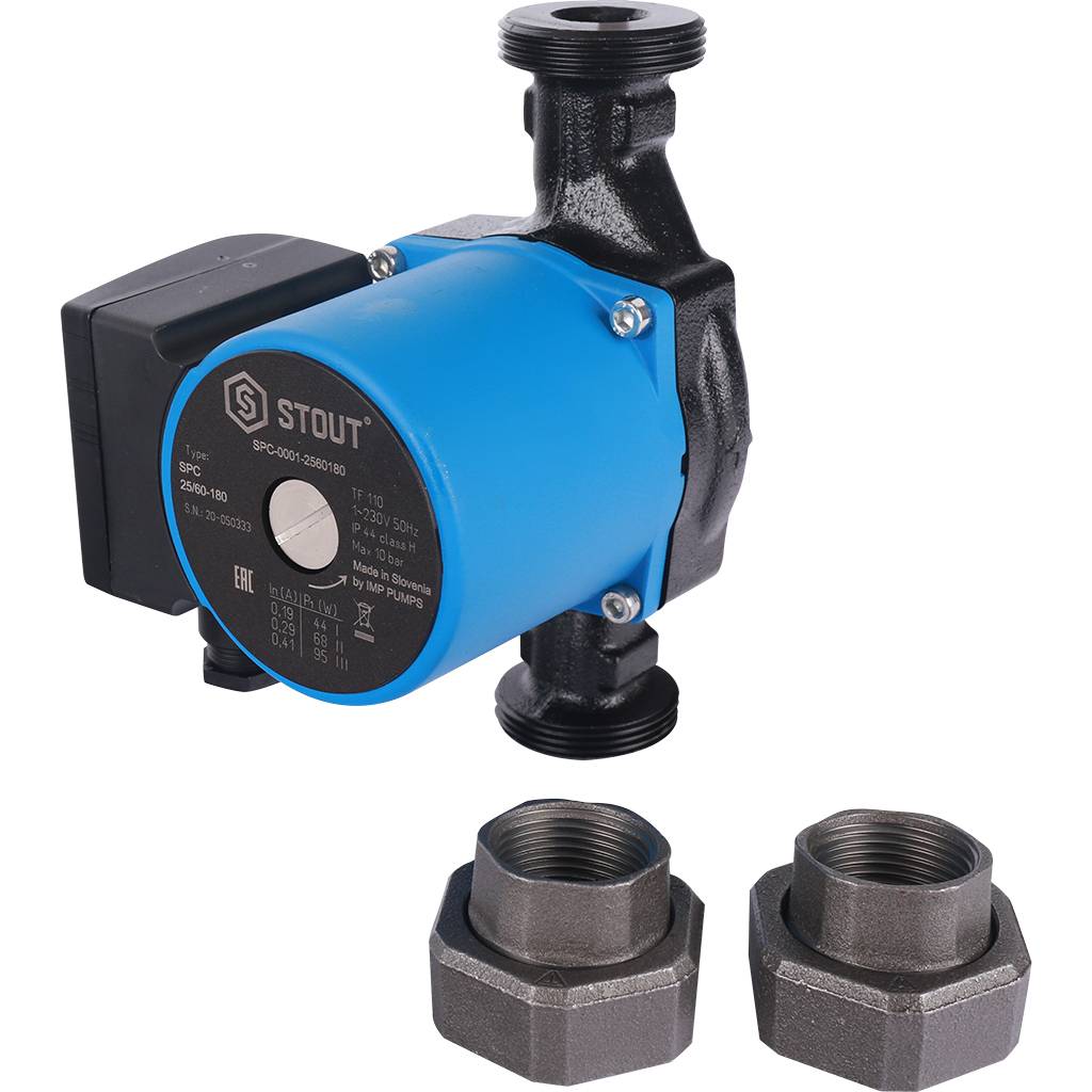 Насос циркуляционный STOUT 25/60-180, SPC-0001-2560180