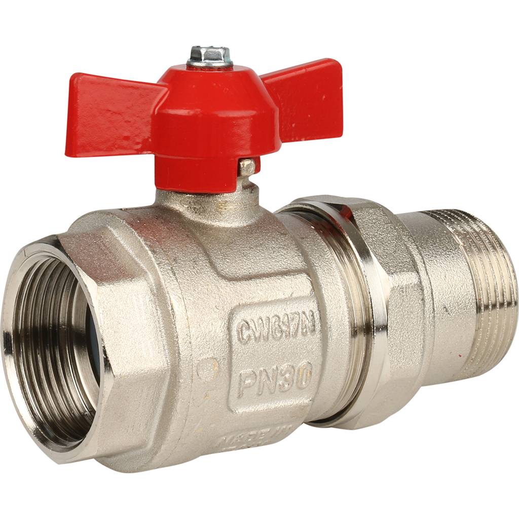 Кран шаровой полнопроходной Itap IDEAL 098 (бабочка, американка, 1 1/4 ), 26753