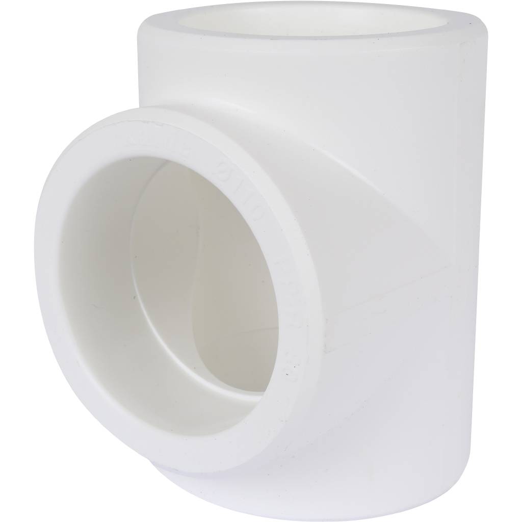 Тройник Kalde d=110 для полипропиленовых труб под сварку (цвет белый), 3212-teo-110000