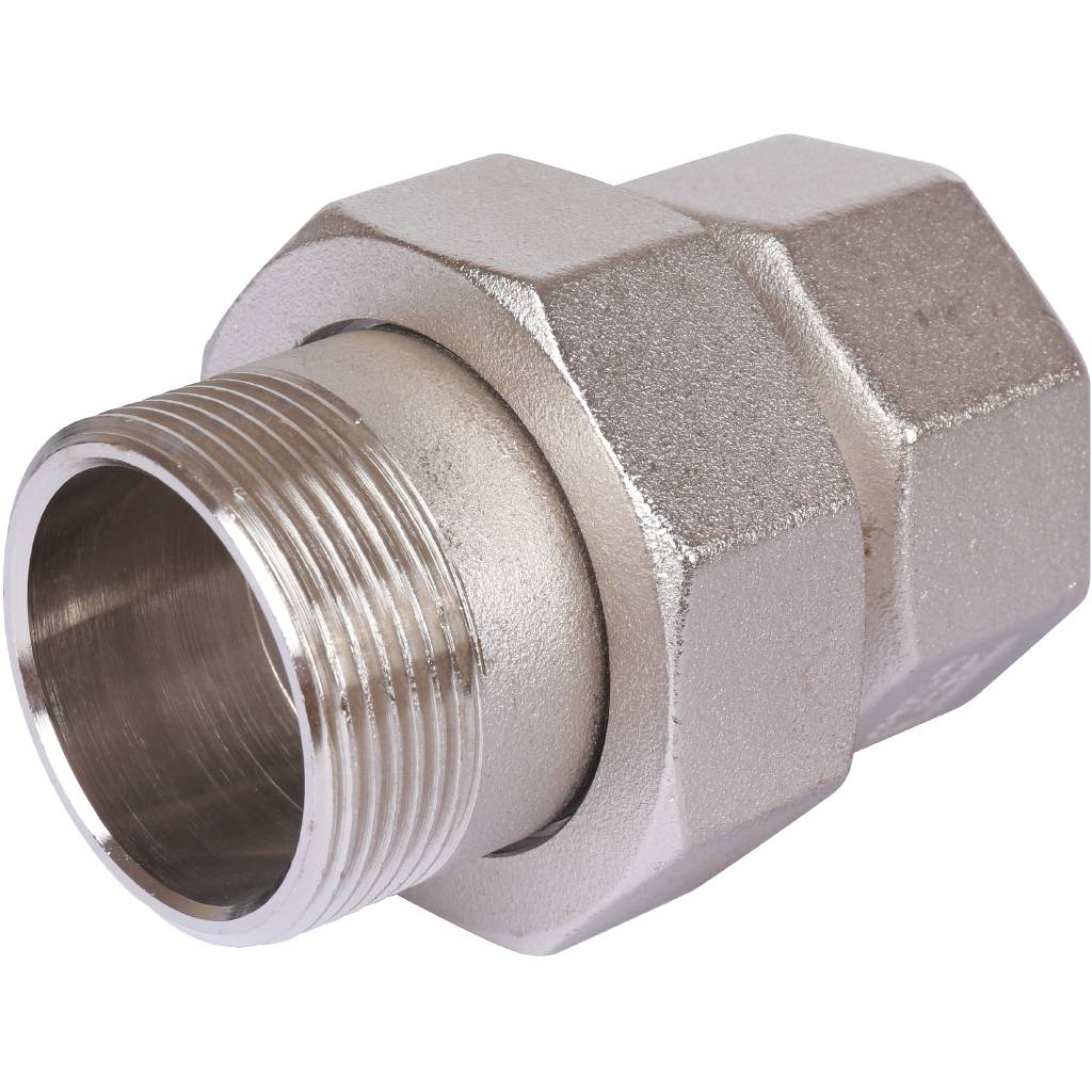 Сгон TIEMME прямой с резиновым кольцом 1 1/2 никелированный, 1500251