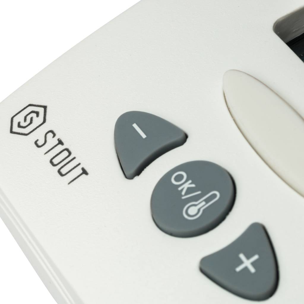 Термостат комнатный электронный STOUT WFHT-LCD. С выносным датчиком, STE-0002-000015