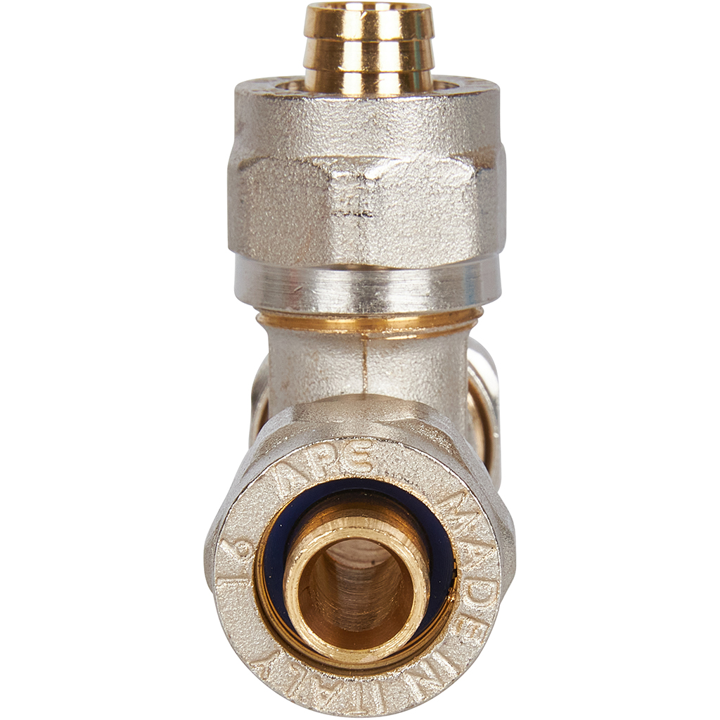 Тройник STOUT равнопроходный 16х16х16 для металлопластиковых труб винтовой, SFS-0009-000016