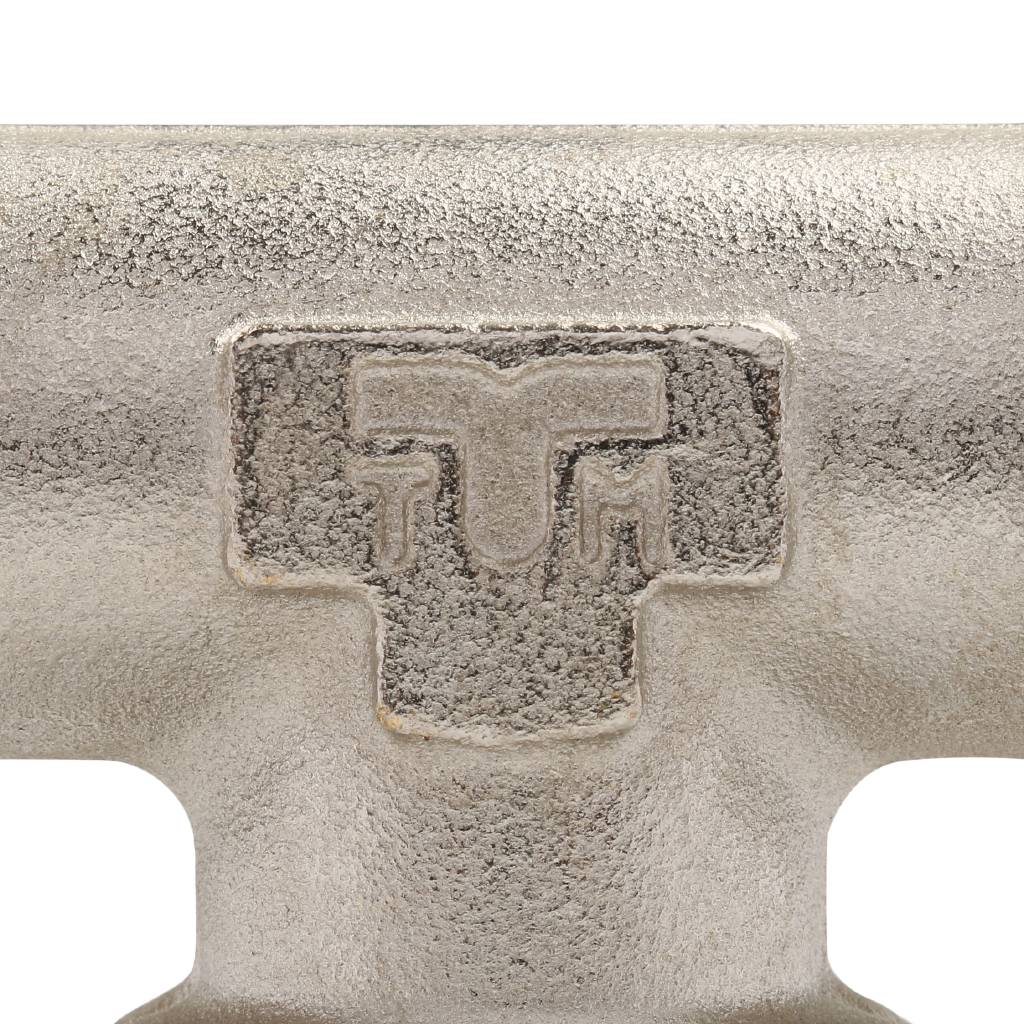 Тройник TIEMME НН никелированный 3/4 для стальных труб резьбовой, 1500334