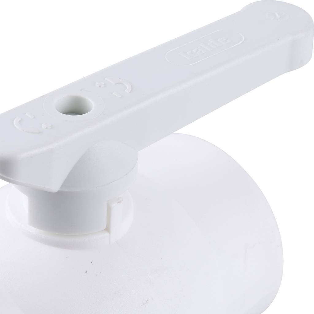 Кран шаровой Kalde d=40 для полипропиленовых труб под сварку (цвет белый)