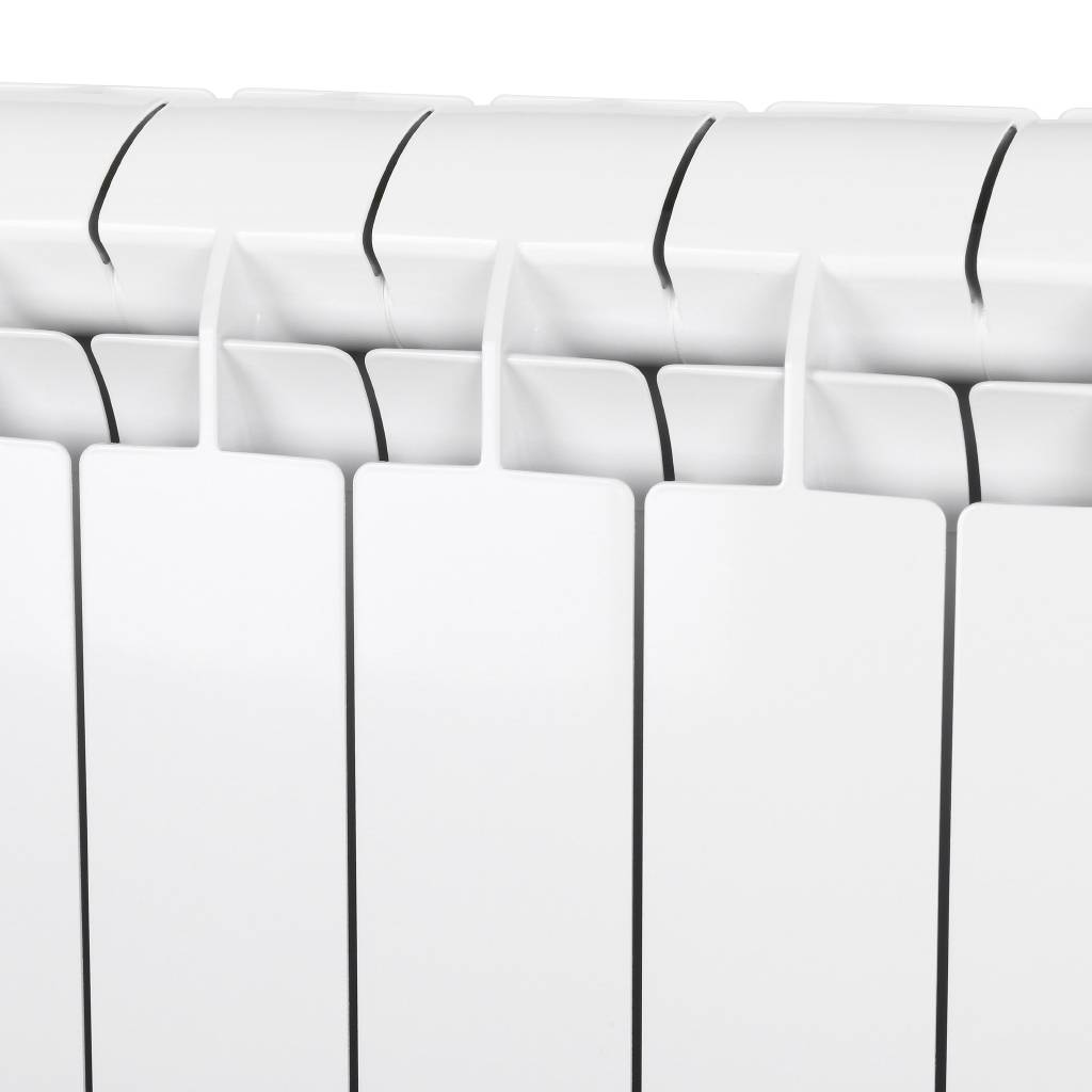 Радиатор алюминиевый Global VOX- R 500 14 секций нижнее правое подключение (белый RAL 9010), 169533